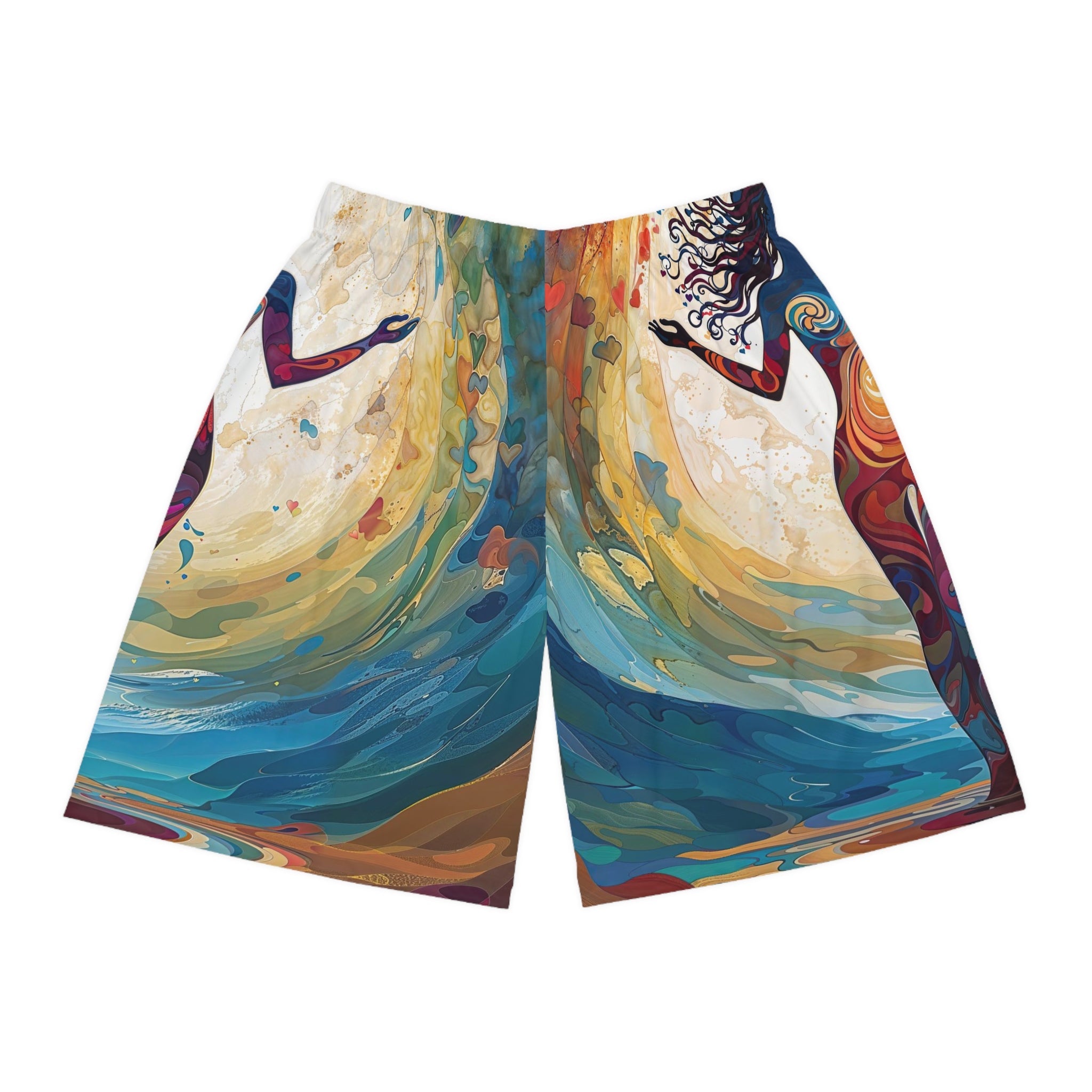 Vibrant Ethereal Dance - AOP Basketball Shorts