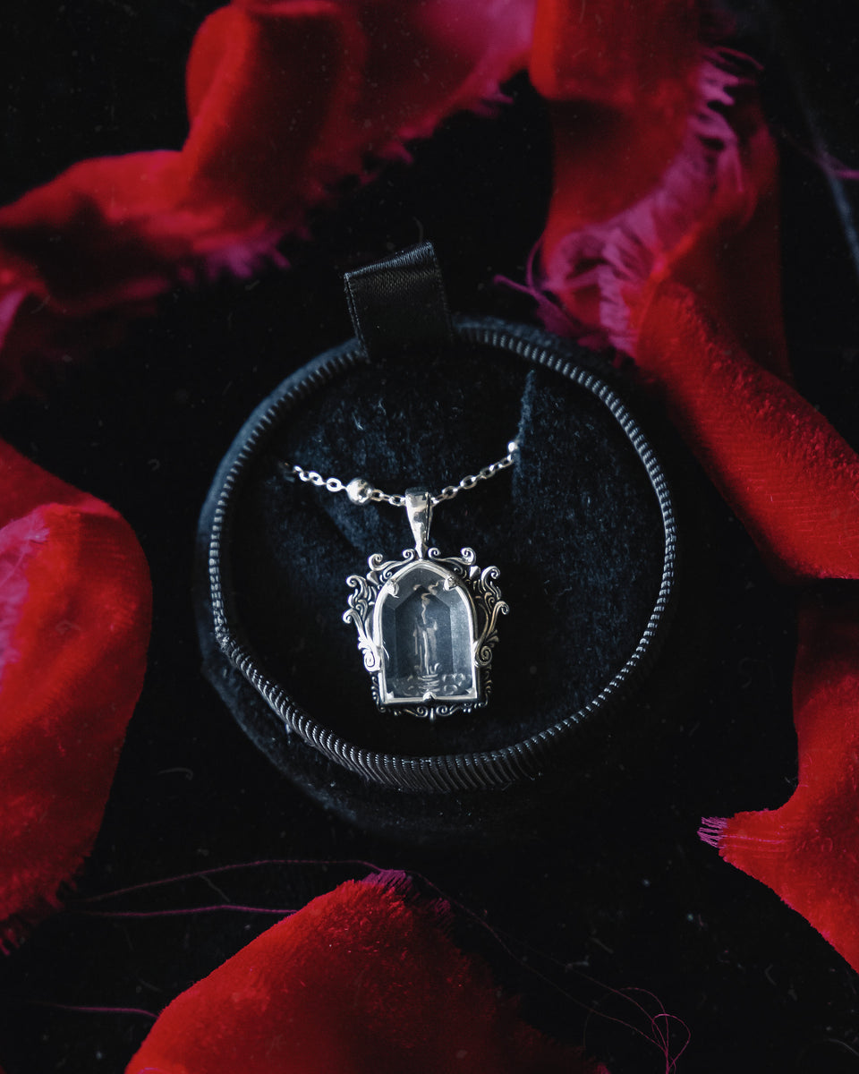 The Glass Casket "Mourning Candle" Necklace