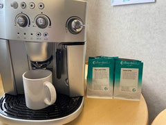 Coffee machine and coffee packs