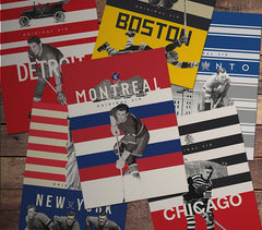 ManMade Art for Guys Original Six collectable art Posters