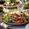 Steak and Charred Pepper Salad with a Citrus Twist