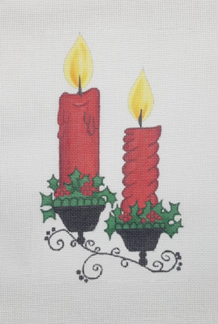 Image of Curious Cowgirl MCC-RC Red Candles in Wrought Iron