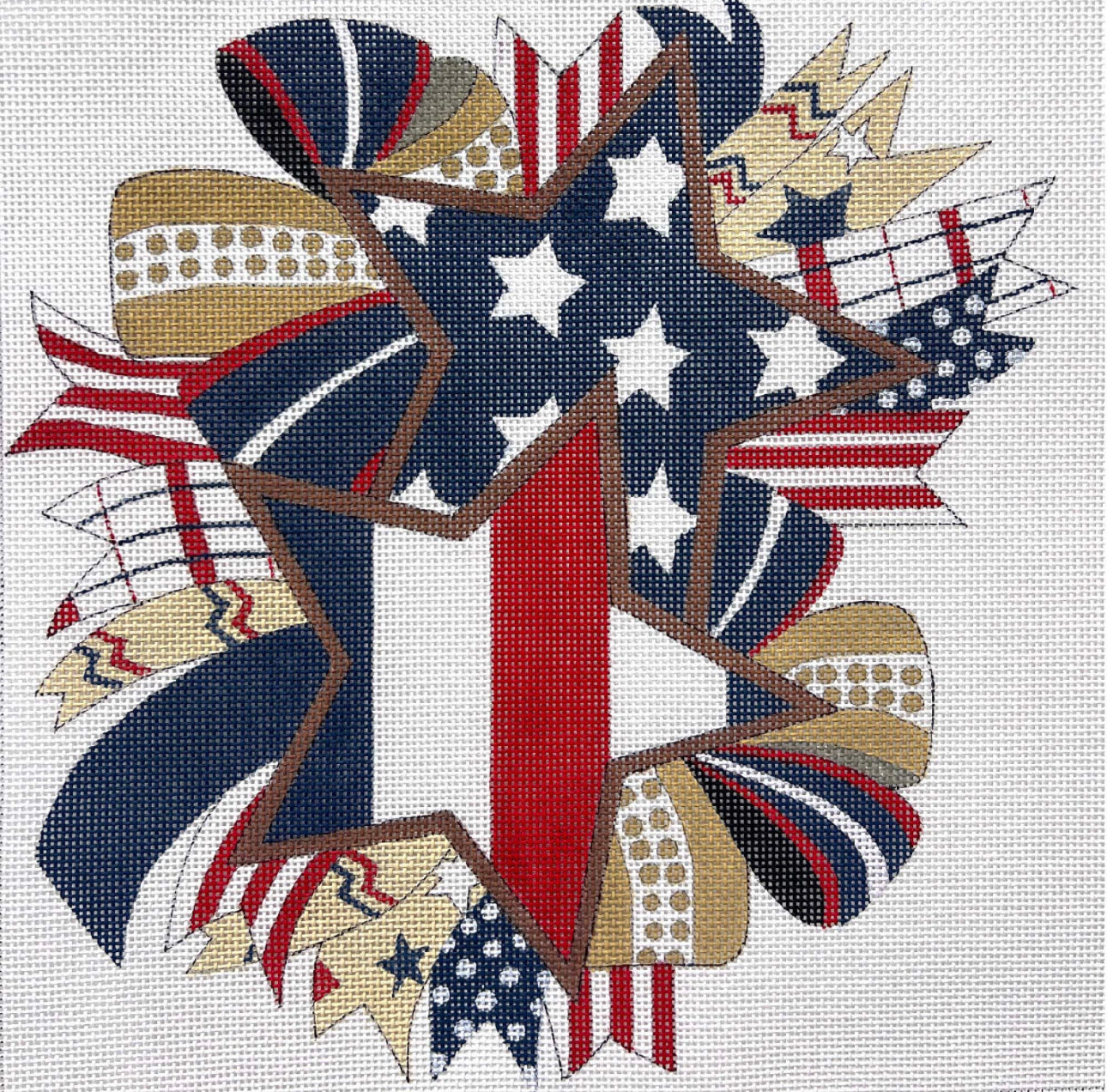 Image of Alice Peterson AP4648 Fourth of July Bow
