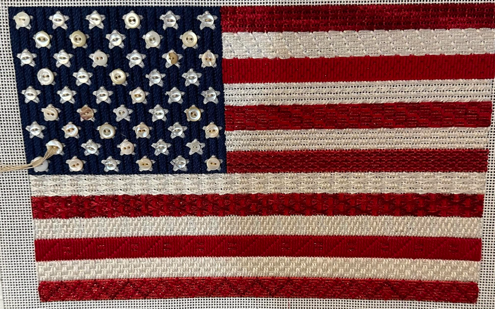 Image of Patricia Sone H-004 American Flag with Stitch Guide