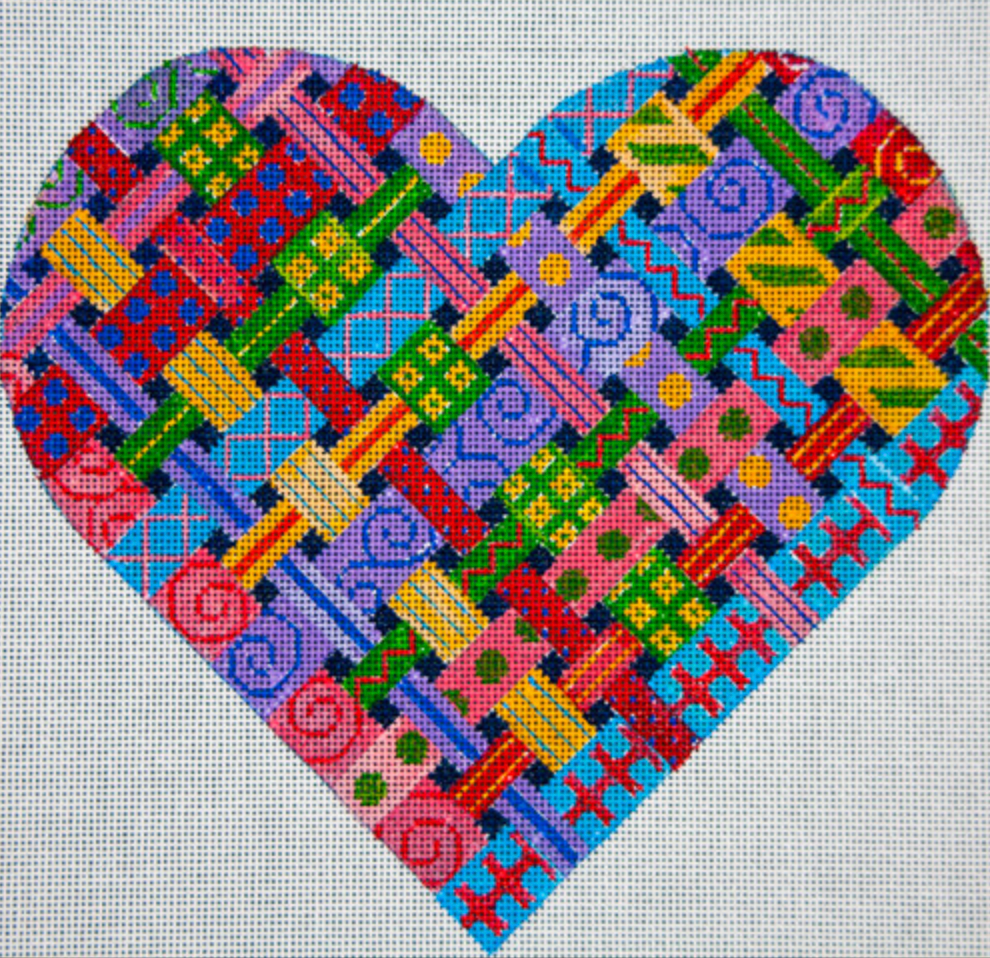 Image of JP Designs L645 Woven Ribbon Hearts