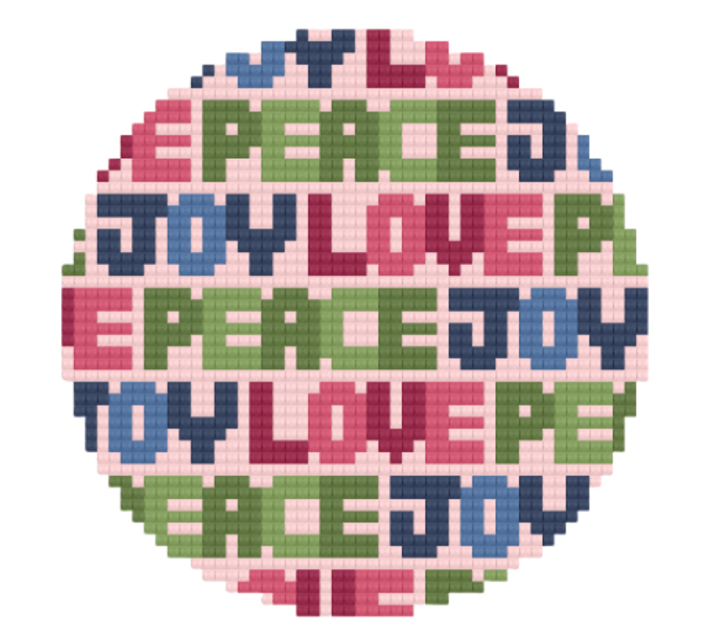 Image of Allison Ivy AI-716 Peace, Love, Joy 4" Round