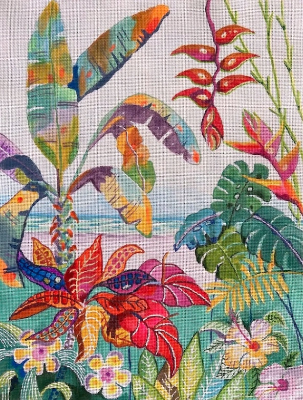 Image of Purple Palm Designs 45 Tropical Delight