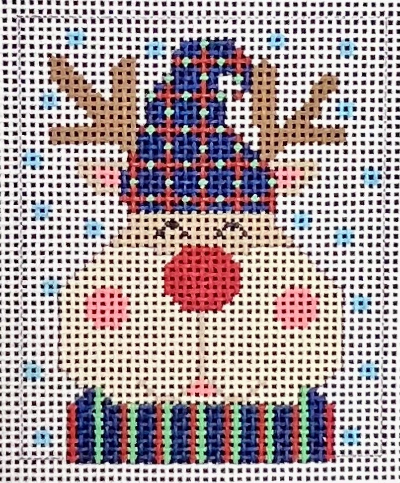 Image of Danji Designs CH-1249 Reindeer Ornament with Blue hat