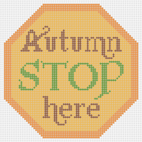 Image of Kimberly Ann THSS-02 Autumn Stop Here Ornament