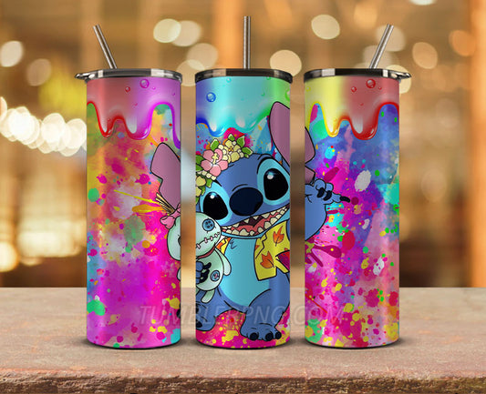 Stitch 20 Oz Tumbler, Stitch Glitter, Lilo and Stitch, Stitch Shakes, Stitch  Starbucks, – Designs by Noelly