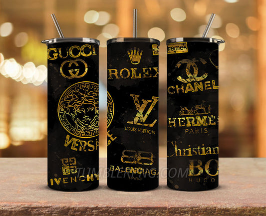 Brand Logo Tumbler Wrap , Logo Gucci ,Dior,Louis Vuitton,Chanel, Coach  Brand Tumbler Wrap 02