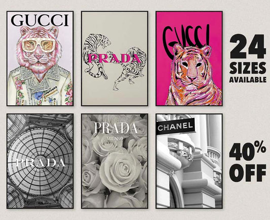 Digital Poster Set 6 , Luxury Poster, Luxury Fashion Digital Poster, P –  Tumblerpng