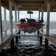 Boathouse cradle boat lift