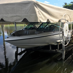 ShoreStation manual lift with Legacy Canopy