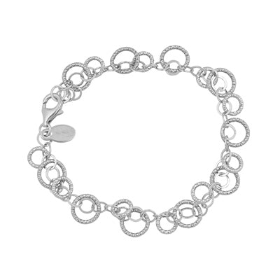 Sterling Silver Cha Cha Circle Bracelet