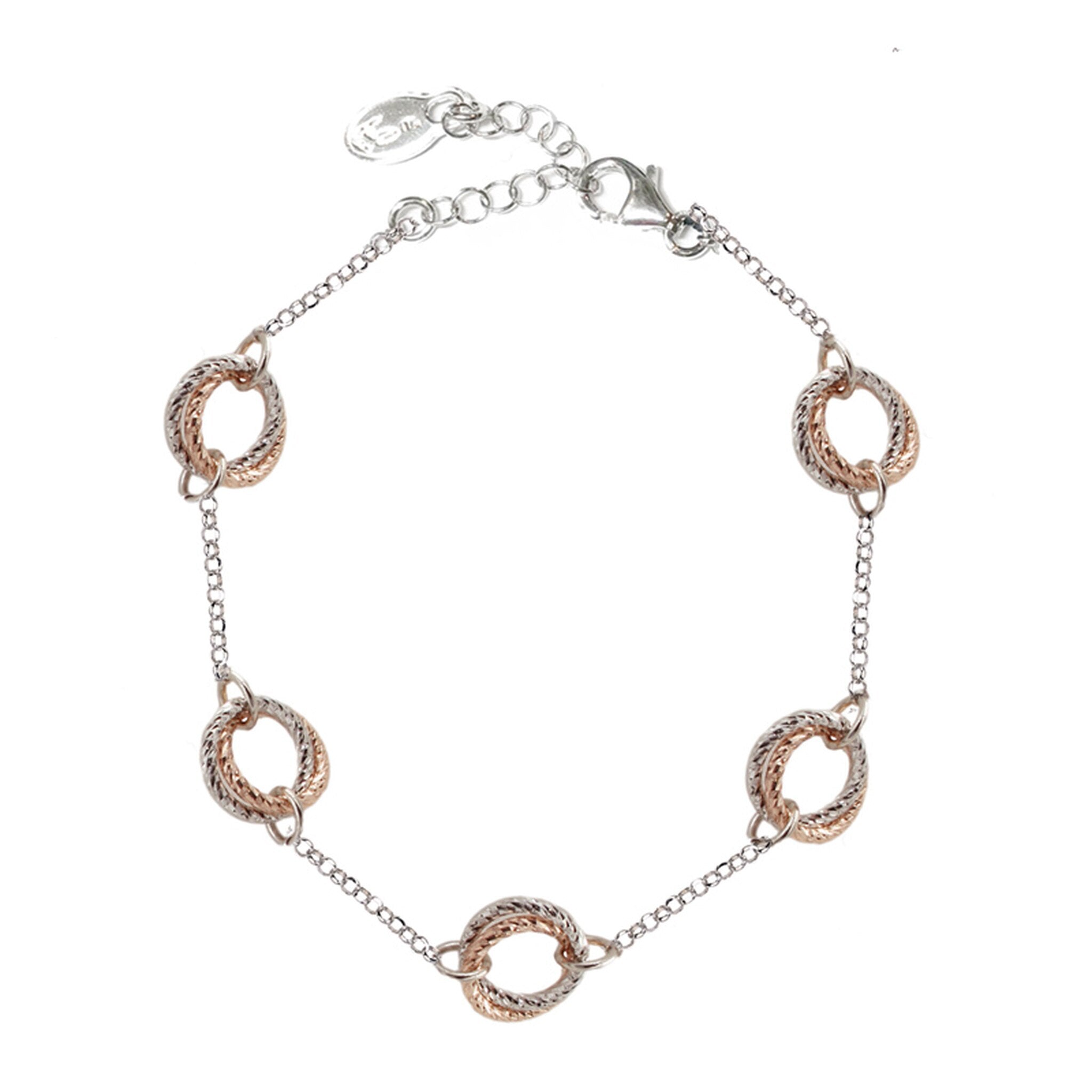 Frederic Duclos  Multi-Love Knot Bracelet by Frederic Duclos in Sterling Silver