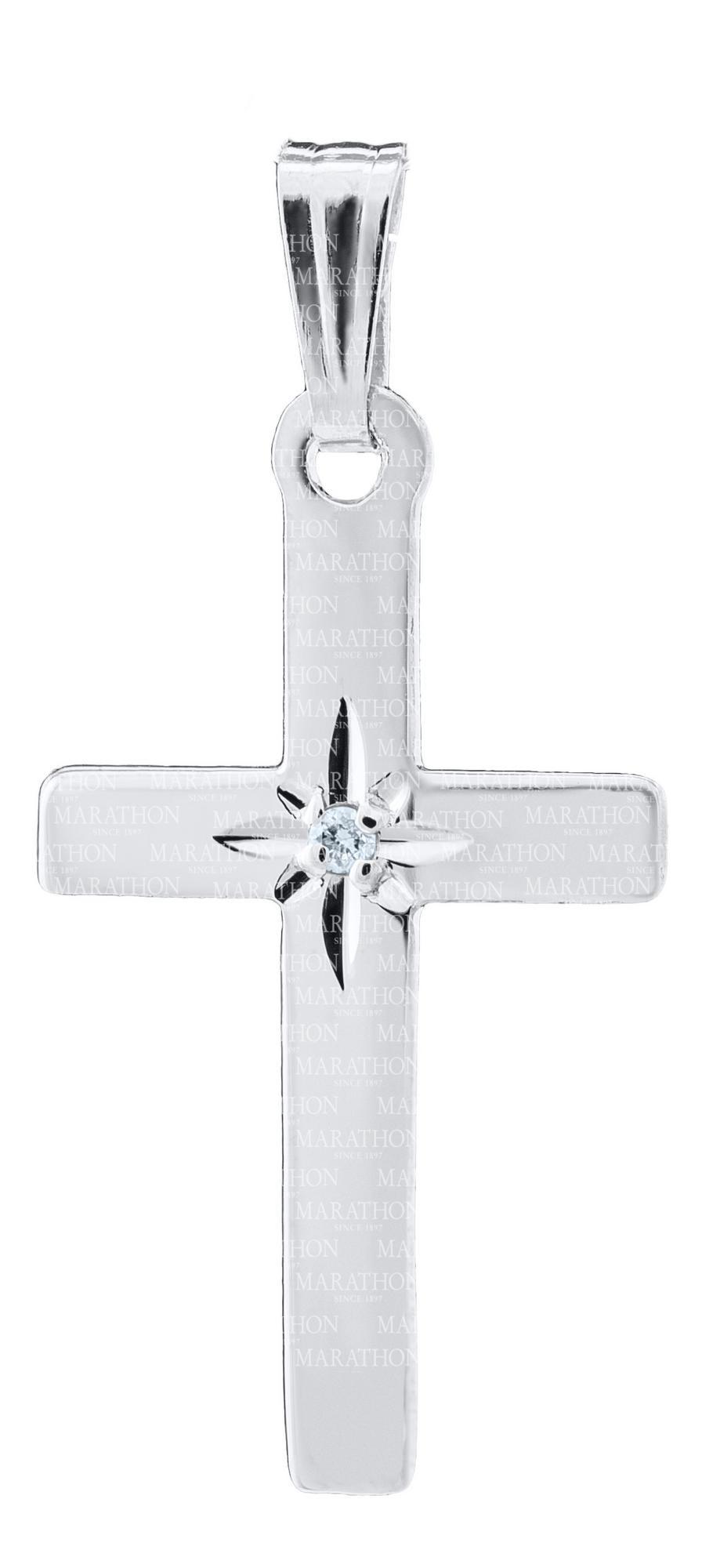 Kiddie Kraft Sterling Silver cross with diamond