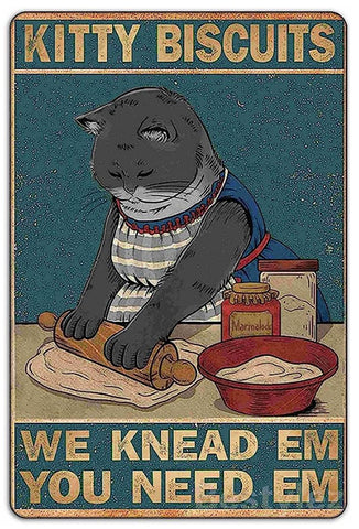 Funny gifts cat lovers retro sign