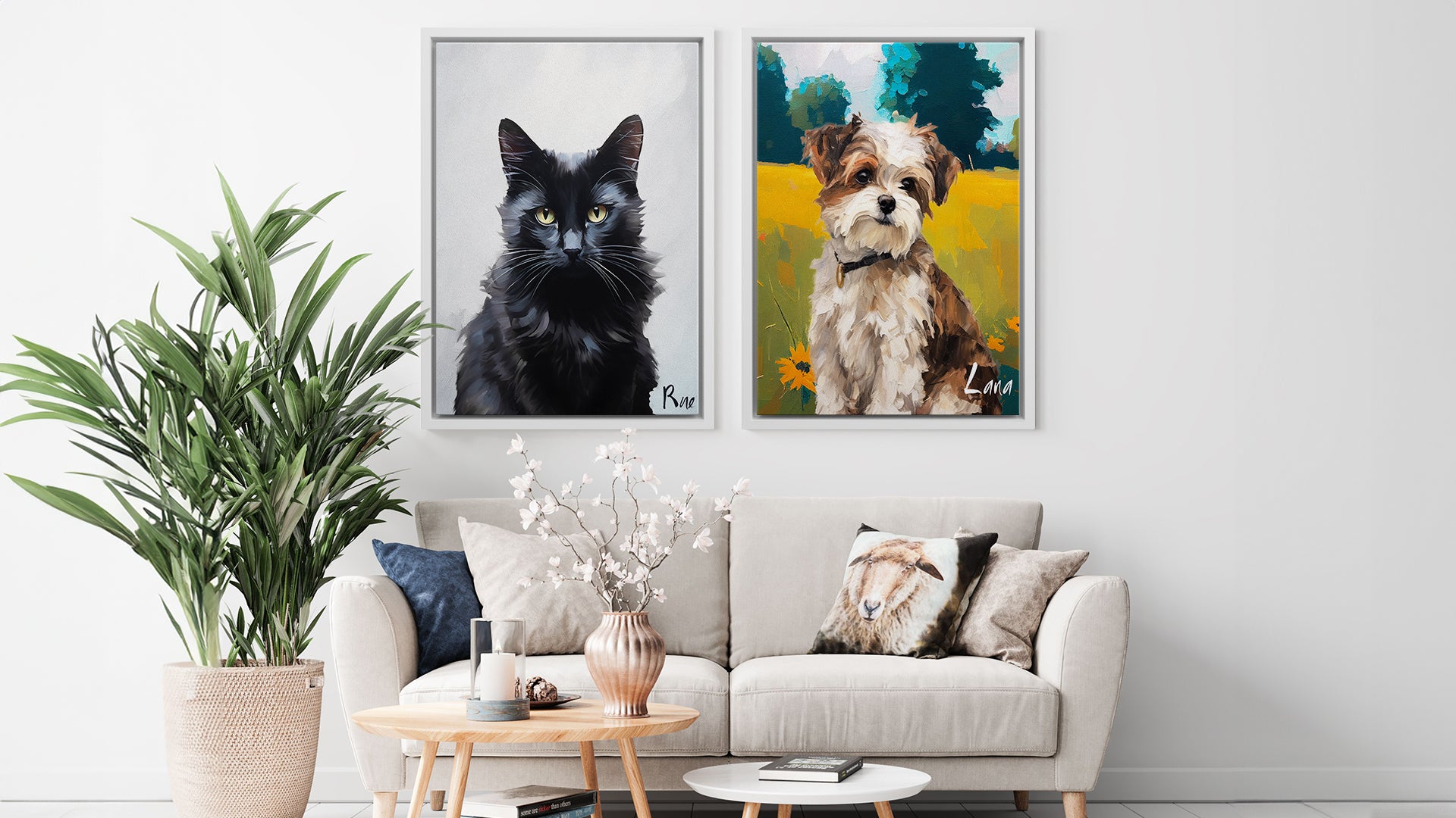 Pet Portraits art - dogs