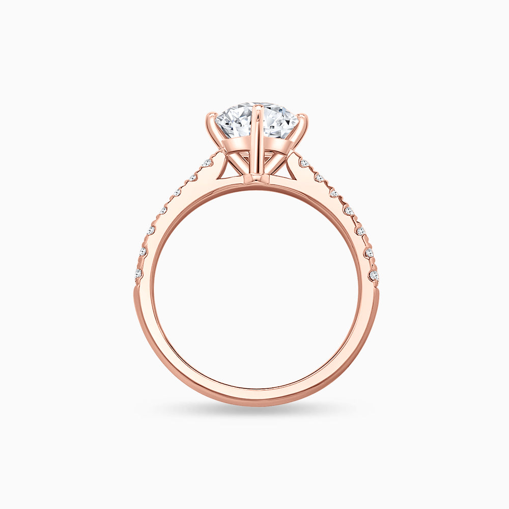 Gift her your heart with the Endear Lab Diamond Engagement Ring in Heart Shaped Setting