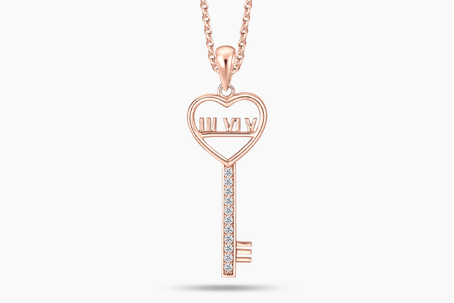 LVC Joie Unending Love Diamond Key Pendant