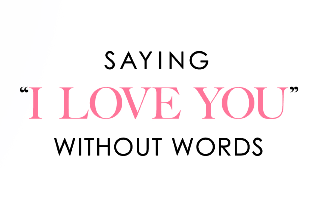 No need to spell out: A sincere declaration of love