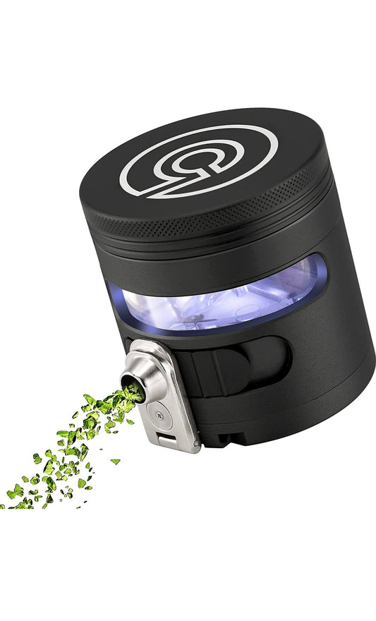  COOL KNIGHT Herb Grinder [large capacity/fast/Electric ]-Spice  Herb Coffee Grinder with Pollen Catcher/- 7.5 (Black): Home & Kitchen