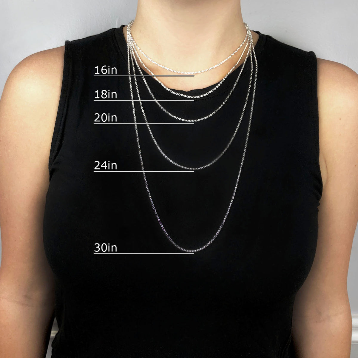 Visual Guide for Men's and Women's Chain Lengths | Mettle by Abby
