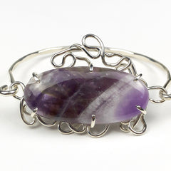 Amethyst Bracelet Mettle by Abby