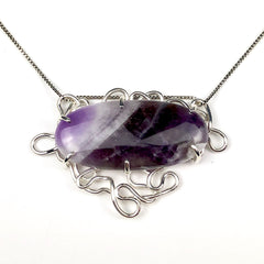 Amethyst Necklace Mettle by Abby