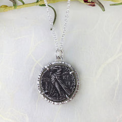 Ancient Coin Necklace Mettle by Abby