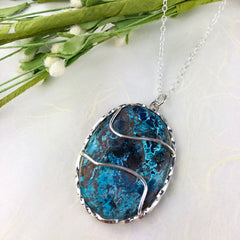 Azurite Necklace Mettle by Abby