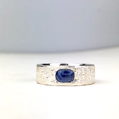 Mens Sapphire Ring Mettle by Abby