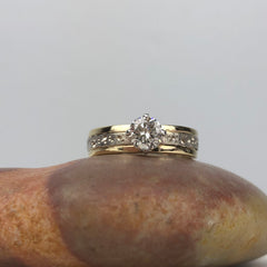 Two Tone Engagement Ring Mettle by Abby