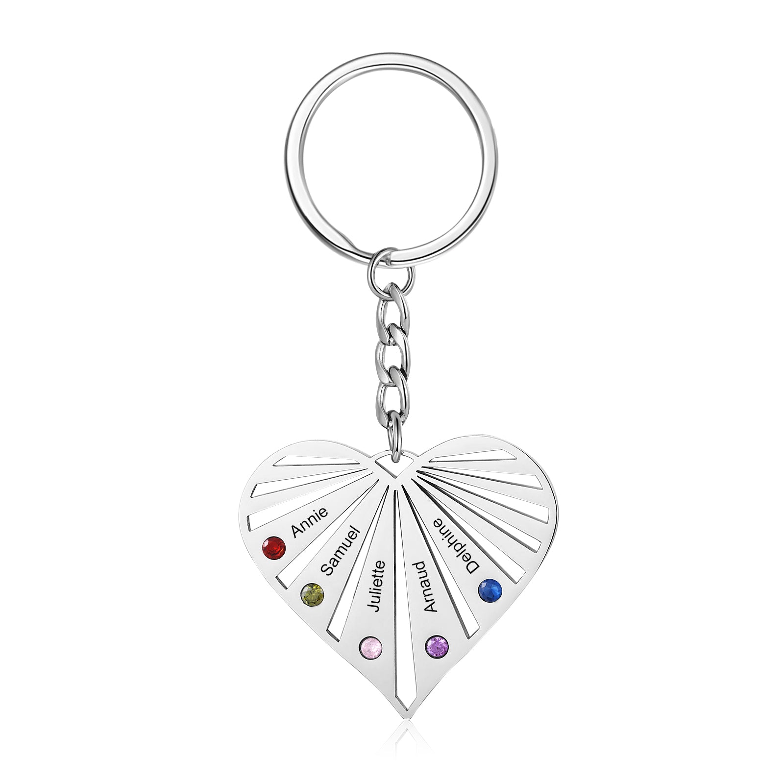 Custom Heart Keychain
