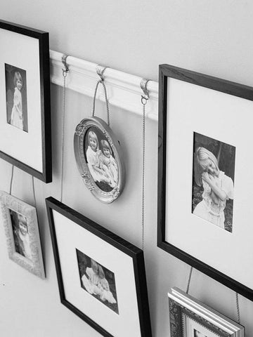 How to hang a clock from a picture rail