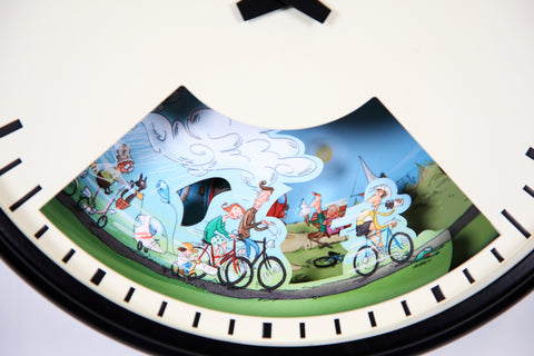 Wall Clock gift for Cyclists that tells the weather
