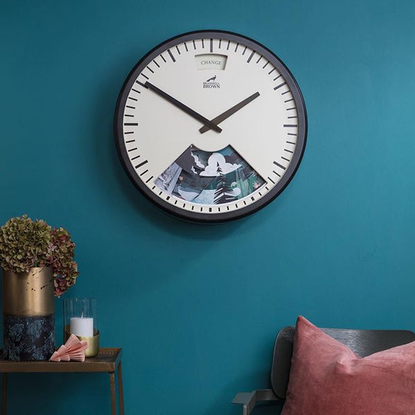 Bramwell Brown clock hanged in the bedroom