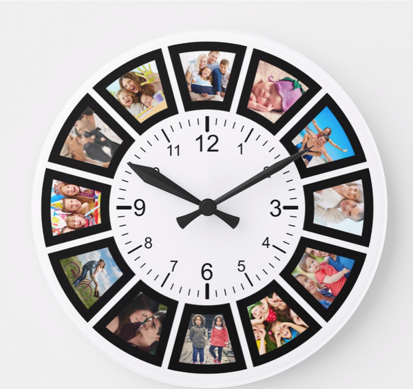 picture frame clock for kitchen