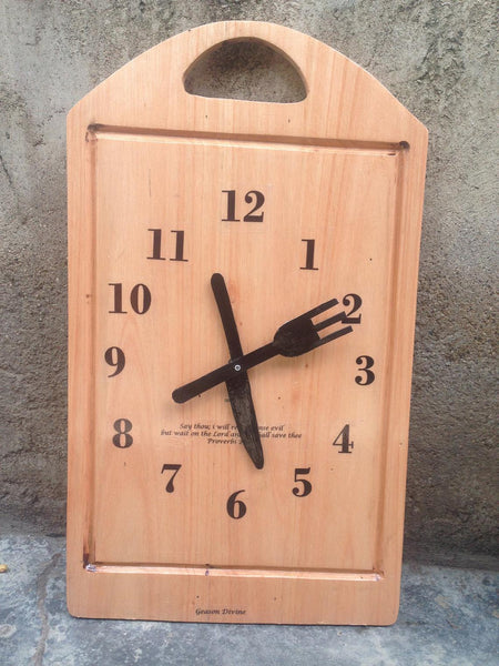 cutting board clock for kitchen