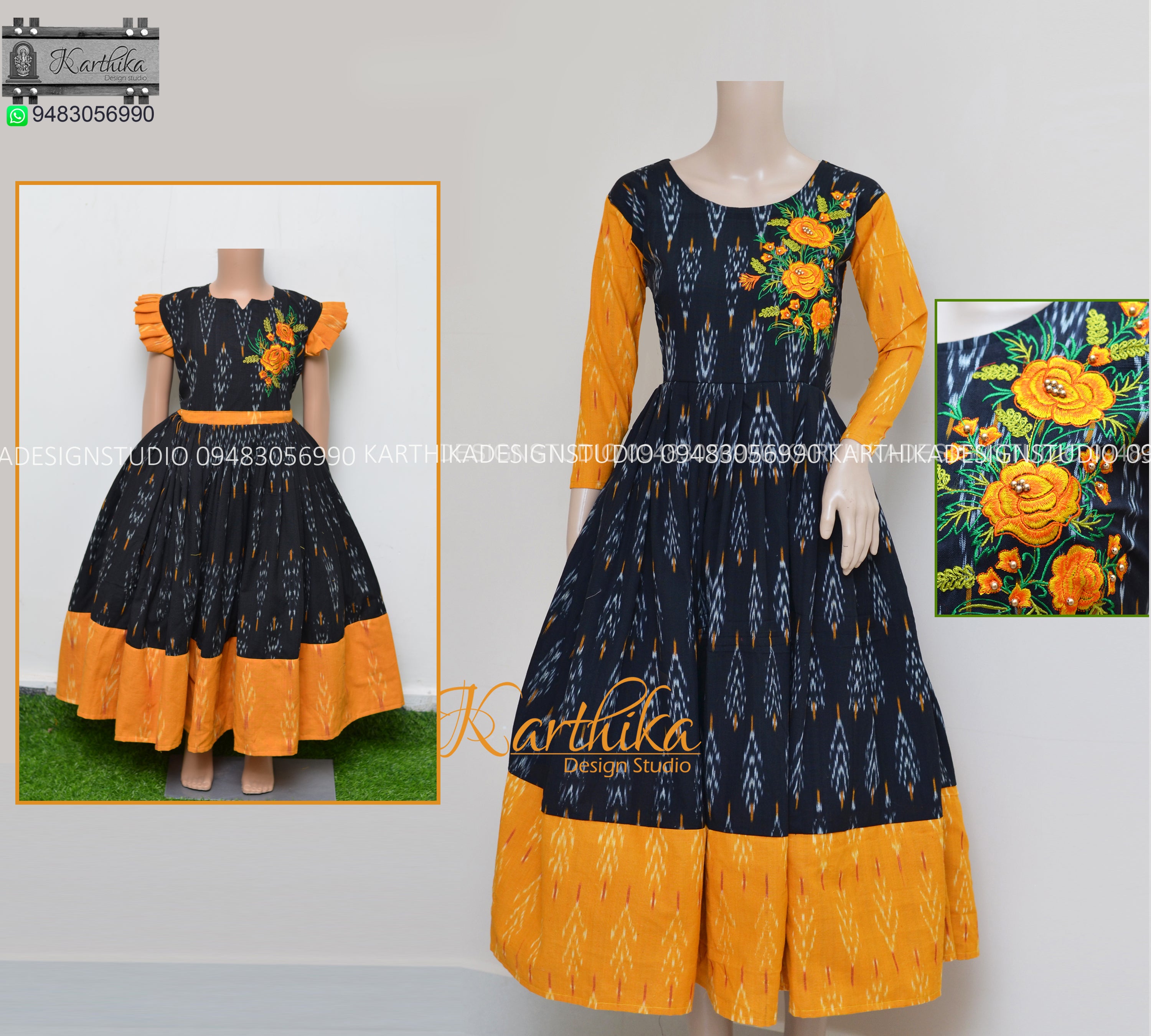 Find Kids Ikkat Frocks by Kodhai Fashions near me  Srivilliputhur  Virudhunagar Tamil Nadu  Anar B2B Business App