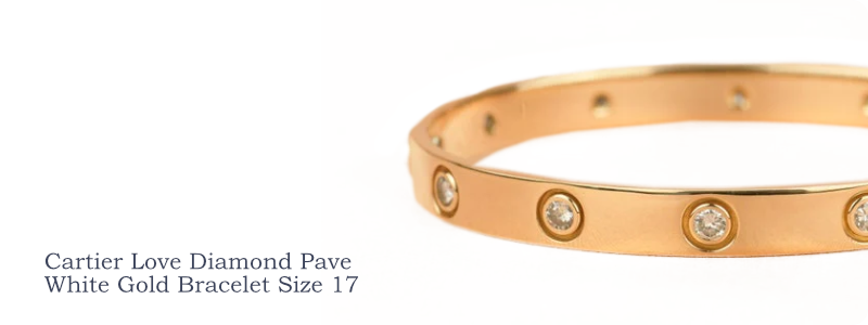 Cartier Love Bracelet 10 Diamond in Yellow Gold Size 16