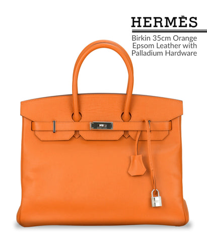 Hermes 35cm Fuchsia Ostrich Palladium Hardware Birkin Bag
