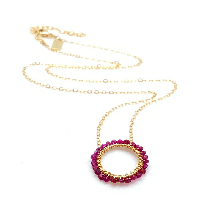 July Birthstone - Circle Necklace – JLynn Jewelry