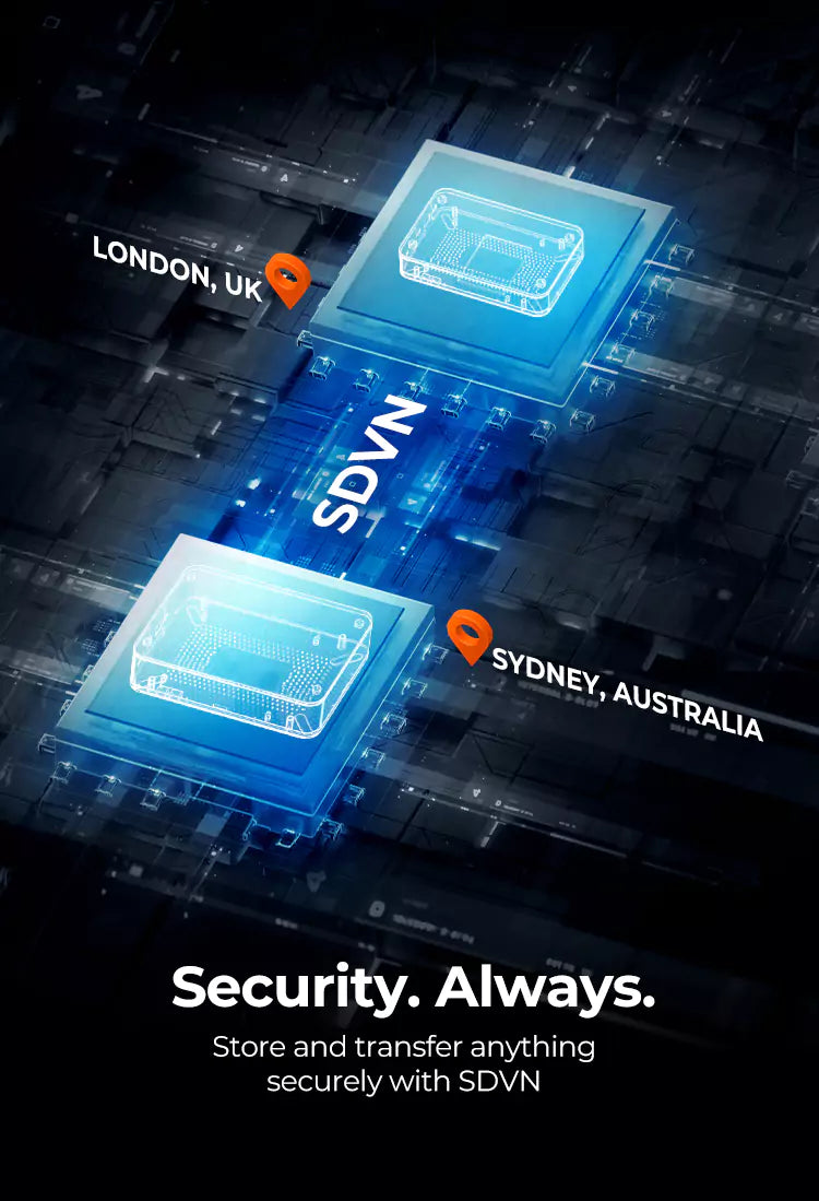 store and transfer anything securely with SDVN