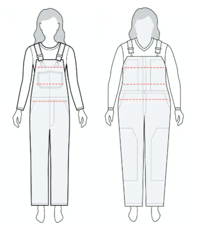 WOMEN'S BIBS SIZE GUIDE – Carhartt Reworked