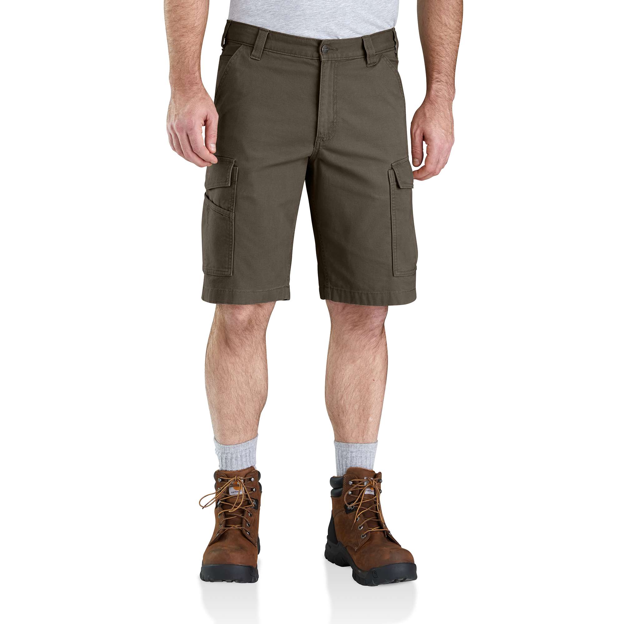 image of Rugged Flex® Relaxed Fit Canvas Cargo Work Short