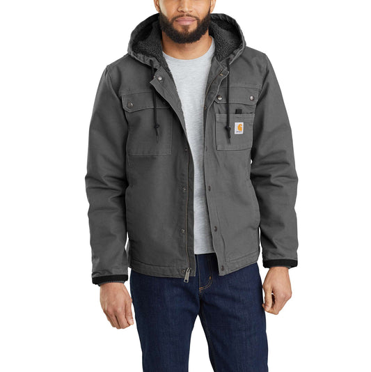 Carhartt Men's Rain Defender Rutland Thermal Lined Hooded Zip Front  Sweatshirt