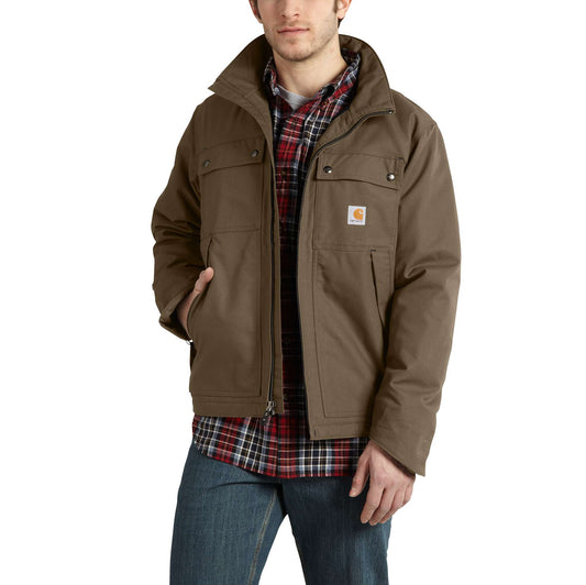 Full Swing® Relaxed Fit Washed Duck Insulated Traditional Coat - 3 Warmest  Rating