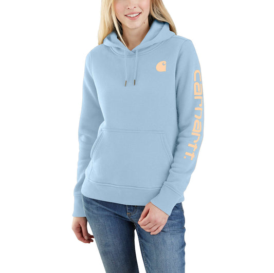 Abrigo forrado de sherpa Carhartt Sandstone Ridge talla pequeña para mujer  con capucha WC061 DKB